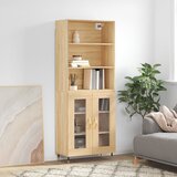  Visoka komoda hrasta sonome 69,5x34x180cm od konstruiranog drva | shoptok.hr