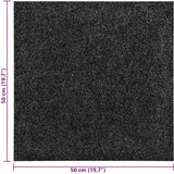  Tepih 20 pcs Crna 50 x 50 cm Bitumen | shoptok.hr