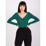 RUE PARIS Blouse-RV-BZ-7439.18-dark green | Shoptok.si