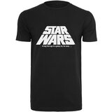 Merchcode Black T-shirt with original Star Wars logo | Shoptok.si