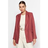 Trendyol Pale Pink Regular Lined Buttoned Woven Blazer Jacket | Shoptok.si