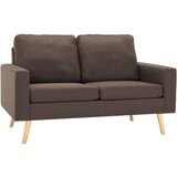  2-dijelni set sofa od tkanine smeđi | shoptok.hr