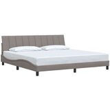  Okvir za krevet bez madraca smeđesivi 200x200 cm od tkanine - Sivo-smeđa 200 x 200 cm | shoptok.hr