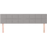  Uzglavlja svjetlosiva 160x5x78/88 cm od tkanine | Eponuda.com