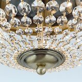 Orion dlu 1840/47 - kristalno stropno svetlo plafond 6xE27/40W/230V prečnik 47 cm bronza | Eponuda.com