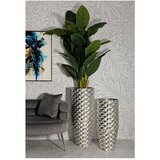Mauro Ferretti Metalne visoke vaze u setu 2 kom u srebrnoj boji (visina 92 cm) Silvy – | shoptok.hr