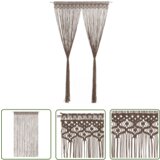  The Living Store Zavesa makrame taupe 140x240 cm bombaž - Zavesa, (21744204) | Shoptok.si