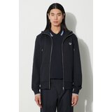 Fred Perry Puloverji Fp Hooded Zip Through Sweatshirt Modra Cene