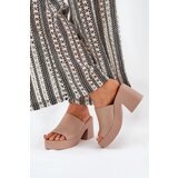 Boto Women's Sandals On Heels And Platform Khaki Omeisa | Shoptok.si