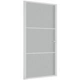  Unutarnja vrata 102 5x201 5 cm Bijela od mat stakla i aluminija | shoptok.hr