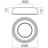  Redo 01-3721 - LED plafonsko svetlo DIP LED/30W/230V prečnik 48,6 cm bež | Eponuda.com