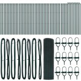 vidaXL žična ograja s 13 stebrički Zelena 0.4x100 m | Shoptok.si