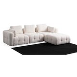 Atelier Del Sofa amaris 3 seater with pouffe white ugaona sofa | ePonuda.com