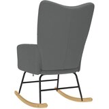  Stolica za ljuljanje od tkanine tamnosiva | shoptok.hr