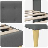  Krevetna konstrukcija Tamnosiva 200 x 200 cm Tkanina | Eponuda.ba