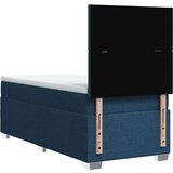 vidaXL Box spring postelja z vzmetnico modra 80x200 cm blago | Shoptok.si