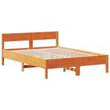  Krevet s regalom za knjige bez madraca 150x200 cm od borovine | shoptok.hr