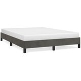  Okvir za krevet bez madraca tamnosivi 140 x 190 cm baršunasti | shoptok.hr