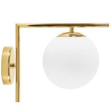 Toolight Zidna svjetiljka Staklena kugla Zlatna APP674-1W | shoptok.hr