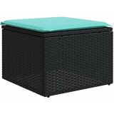  Vrtni set od 9 dijelova s jastucima, crni poliratan | shoptok.hr