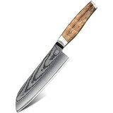  Damaskasti kuhinjski nož ZE-37558 - Santoku / Smeđa KP37558 | shoptok.hr