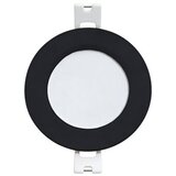 Xled 3W 4000K black Ugradni okrugli LED panel plasticni,330lm,90.5*28mm,IP20, crni Cene