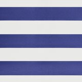 Tenda na uvlačenje plavo-bijela 3 x 2,5 m tkanina i aluminij | shoptok.hr