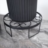 Kondela Podstavek za cvetlične lonce, kovina/črna, DEMBEL | Shoptok.si