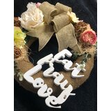7 seas 365 ukrasni vjenčić s natpisom Eat Pray Love, 30 cm | shoptok.hr