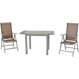 Gardenson Vrtni Set Amalfi, 3-Delno, Rjavosiva | Shoptok.si