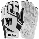 Wilson NFL Stretch Fit Receivers Gloves White/Black