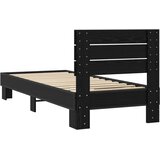  Okvir kreveta s uzglavljem Crni hrast 80 x 200 cm | shoptok.hr
