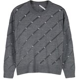 Trendyol Anthracite Openwork/Hole Knitwear Sweater | shoptok.hr