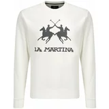 La Martina Sweater majica crna / bijela