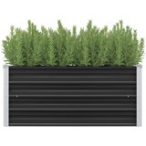 vidaXL Visoka greda antracitna 100x40x45 cm pocinkano jeklo Cene
