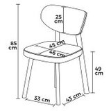 Hanah home Set stolica, 6 dijelova, crna Slike