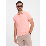 Ombre Cotton pique knit polo shirt - pink | shoptok.hr