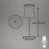 BRILONER 7559016-LED RGB stona lampa COLORIS 3,5W/5V IP44 2000mAh Wi-Fi Tuya | Eponuda.com