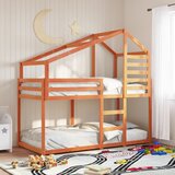 The Living Store Pograd s streho voščeno rjav 80x200 cm trdna borovina - Pograd, (21625311) | Shoptok.si