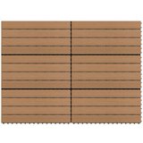 vidaXL Pločice za trijem 6 kom WPC 60 x 30 cm 1,08 m² smeđe Cijene