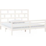 Furnova Posteljni okvir bel iz borovine 200x200 cm, (21937004) | Shoptok.si