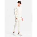 Ombre BASIC men's cotton tracksuit set unbuttoned sweatshirt + joggers | Shoptok.si