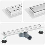 Tuš kanal 2-u-1 sa 360° sifonom Srebrno 54 x 11 x 9,5 cm | shoptok.hr