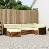  Set vanjskih sofa 6 kom. Prirodna i krem Smeđa | shoptok.hr