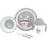 Interbaby set za jelo Indian - grey | shoptok.hr