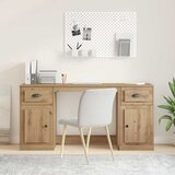  Stol s ormarom s ladicama Umjetnički hrast 154,5 x 50 x 75 cm | shoptok.hr