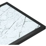  Računalniška stranska mizica bel marmor 50x35x65 cm steklo, (20712522) | Shoptok.si