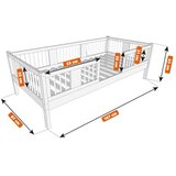 Molarem Home Drveni dječji krevet Luna 20 - bijeli - 200x90 cm - Bez ladice | shoptok.hr