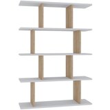 Kalune Design Bijela/prirodna polica za knjige u dekoru hrasta 90x127 cm Harmon - Cijene