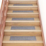 vidaXL samoljepljivi otirači za stepenice 15 kom 76x20 cm svjetlosivi | shoptok.hr
